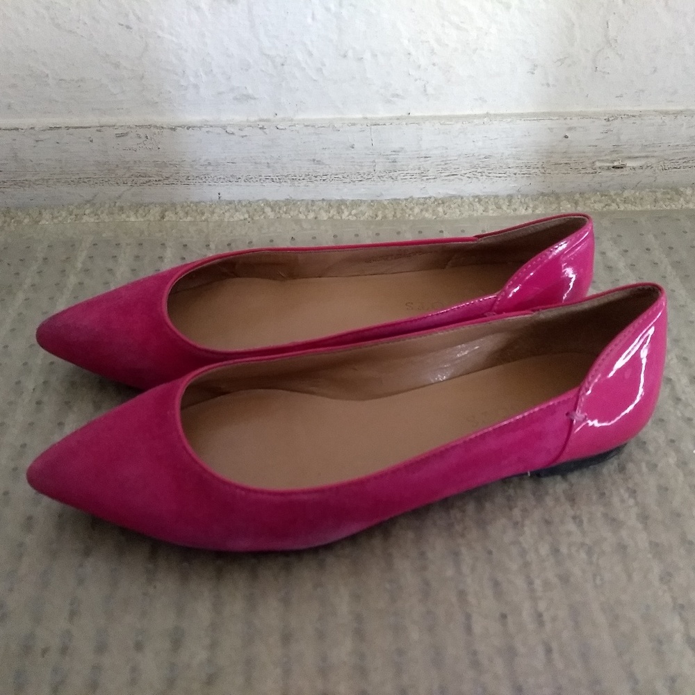 Talbots Pink Suede Flats Womens 7 Shoes